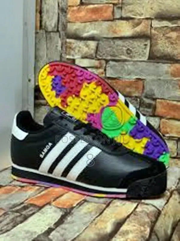 Adidas Samoa Men’S Sneakers – Black White Classic