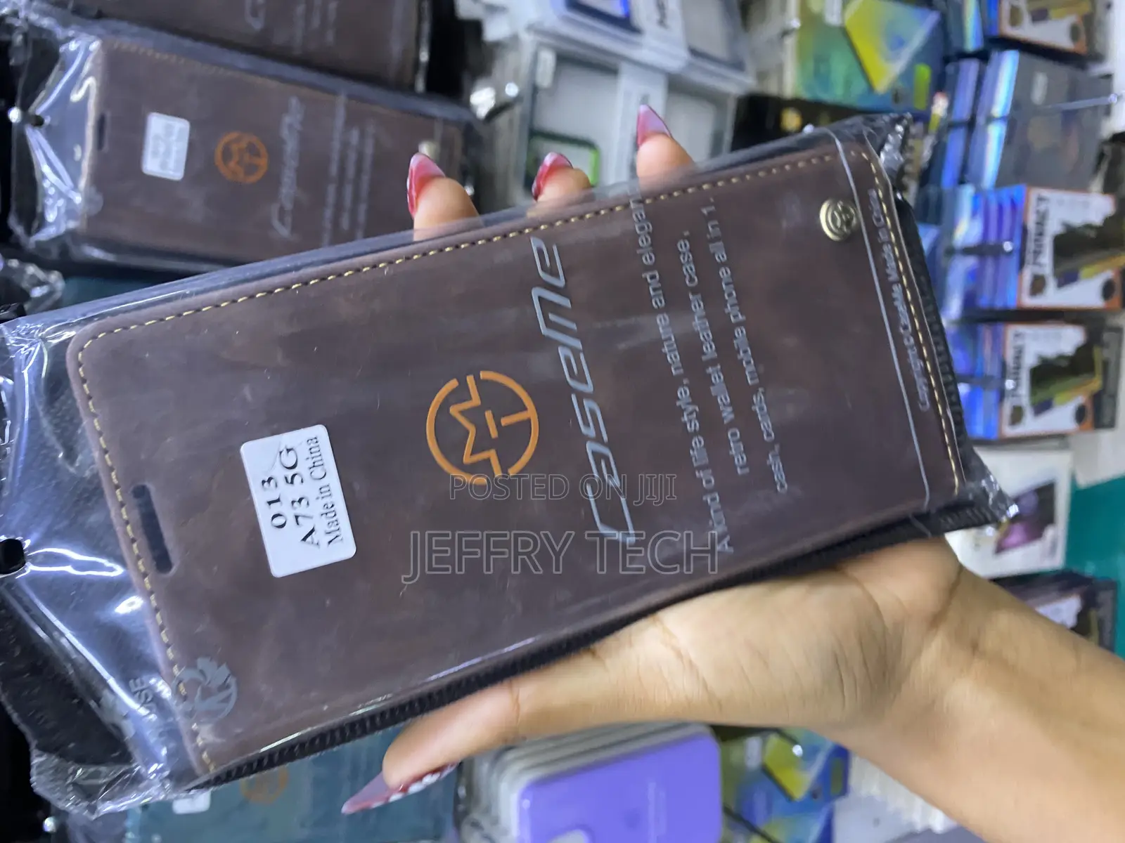 Ashkii Samsung Galaxy A73 5g Flip Leather Casme Case With Card Holder
