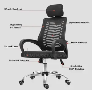 Swivel Headrest Staff Office Chair