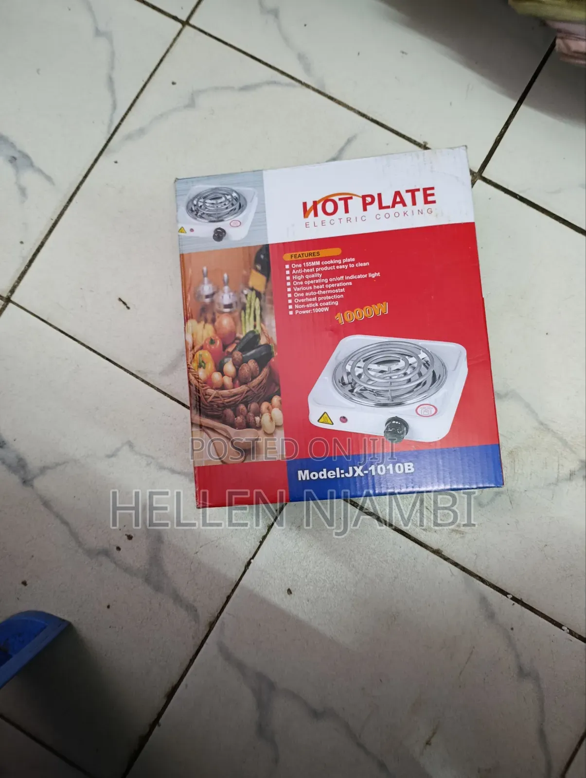 Single Spiral Electric Hotplate 1000watts