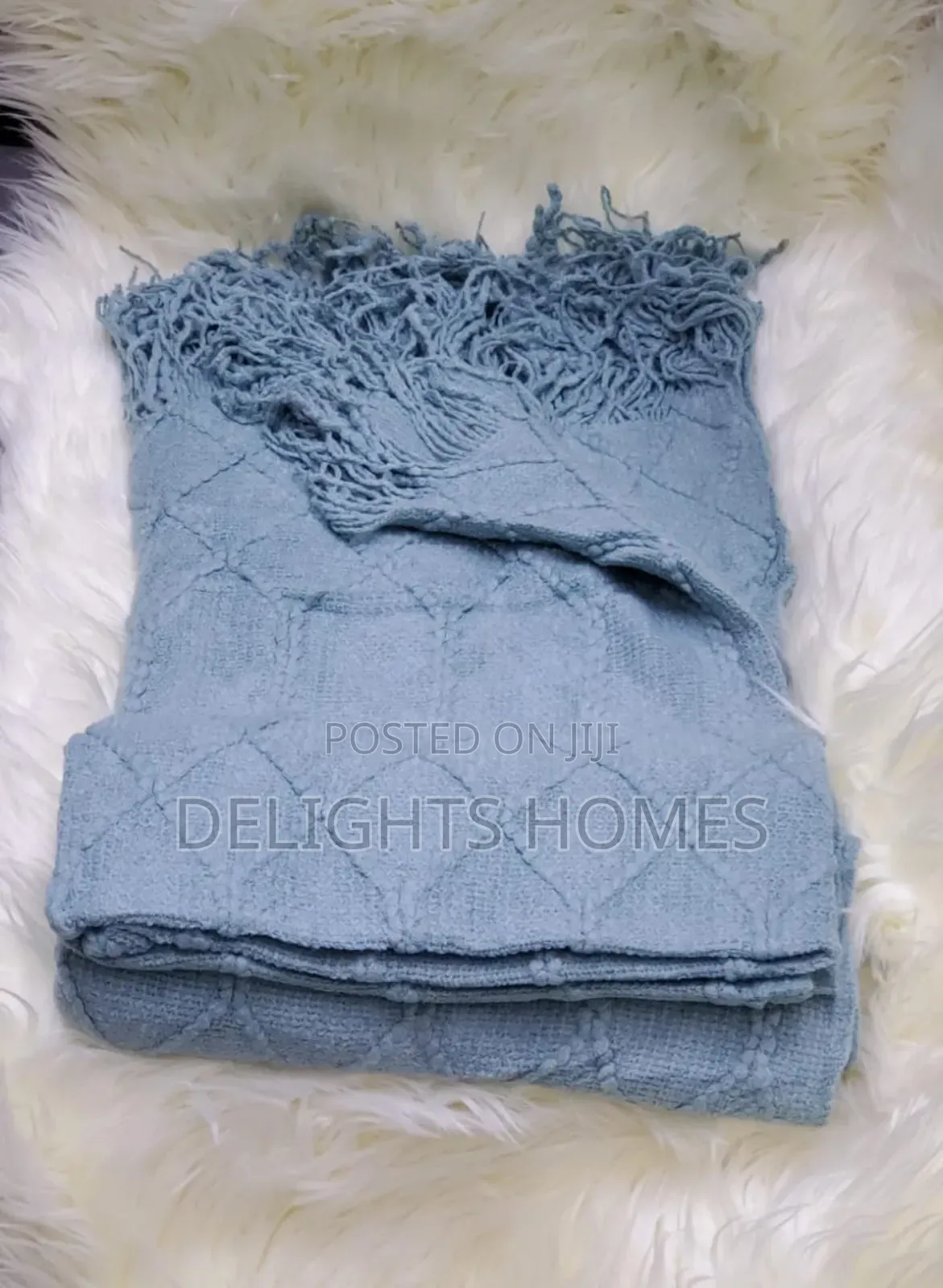 Nordic Sofa Cover Cotton - Knitted With Tassels End-Alp