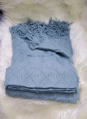 Nordic Sofa Cover Cotton - Knitted With Tassels End-Alp