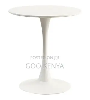 Home Table; Minimalist Dining Table – Wood-Style Frame With Marble Top