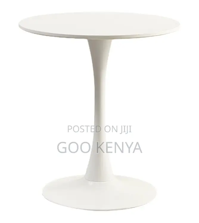 Home Table; Minimalist Dining Table – Wood-Style Frame With Marble Top