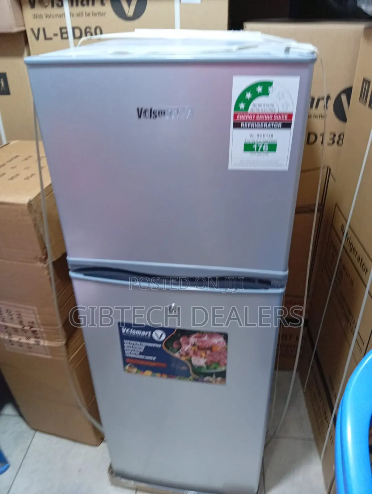 138l Volsmart Double Door Fridge
