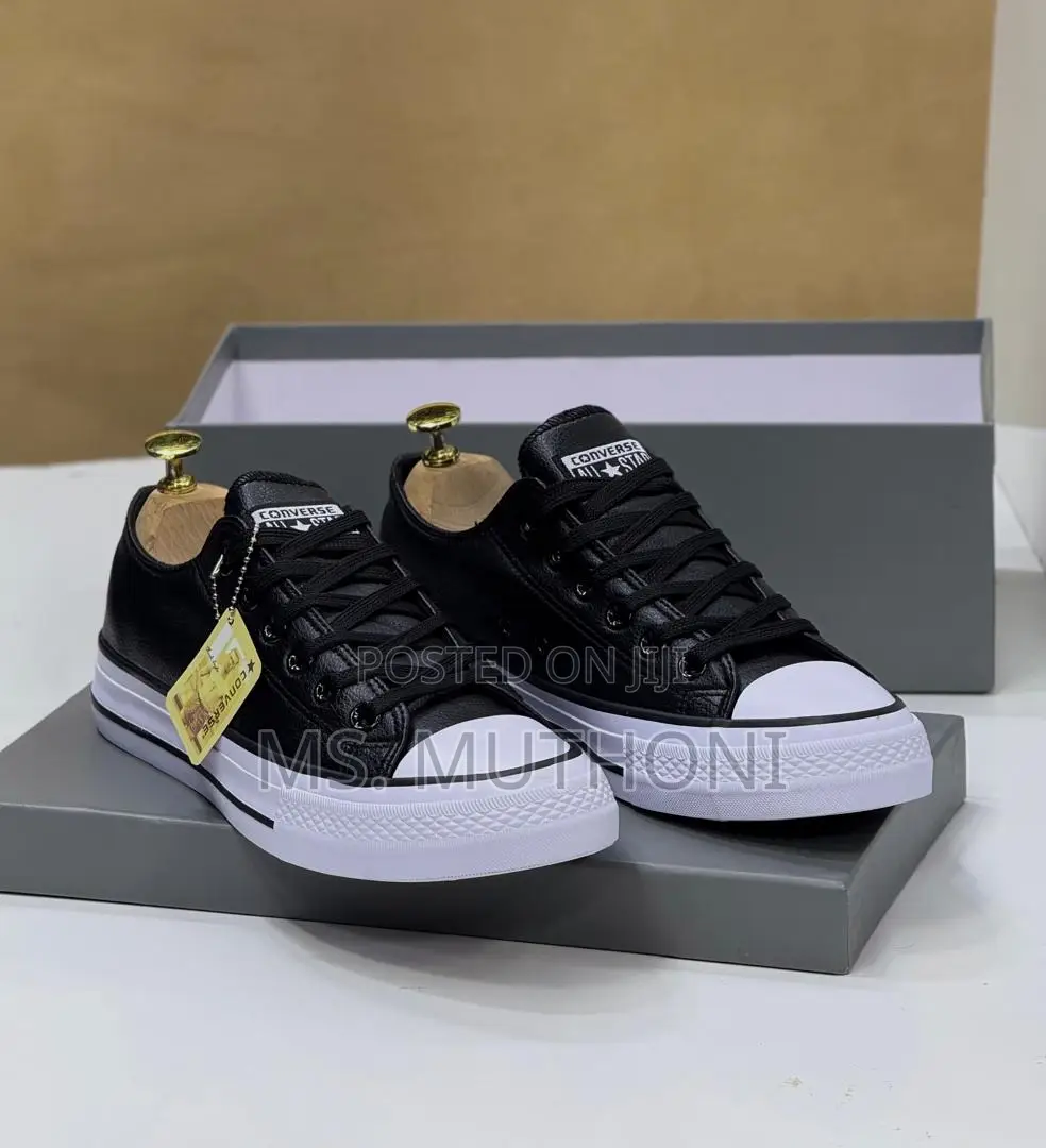 Unisex Quality Conv€Rse Leather Sizes (36/37/38/39/40/41/42/43)