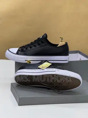 Unisex Quality Conv€Rse Leather Sizes (36/37/38/39/40/41/42/43)