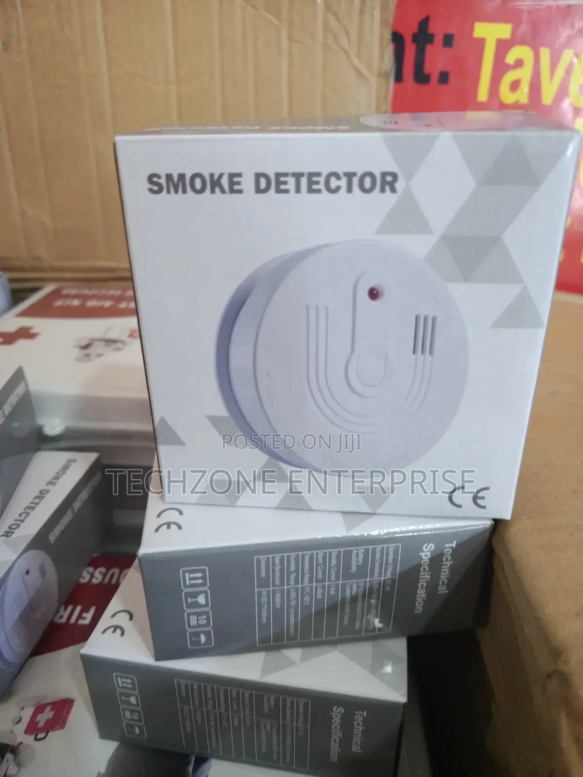 Smoke Detector Powered by Batteries 