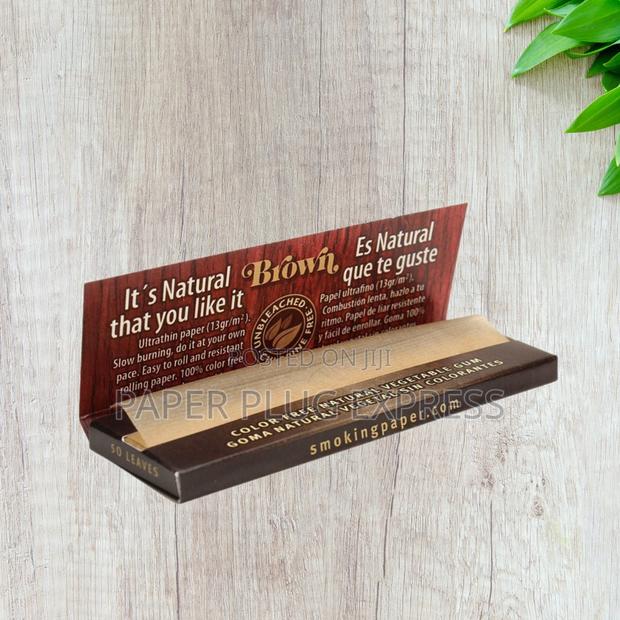 Smoking Brown Rolling Papers Medium 1 1/4 Size - thumbnail 3