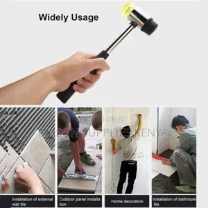 Soft Plastic Rubber Mallet Hammer Installation Hammer Steel Handle