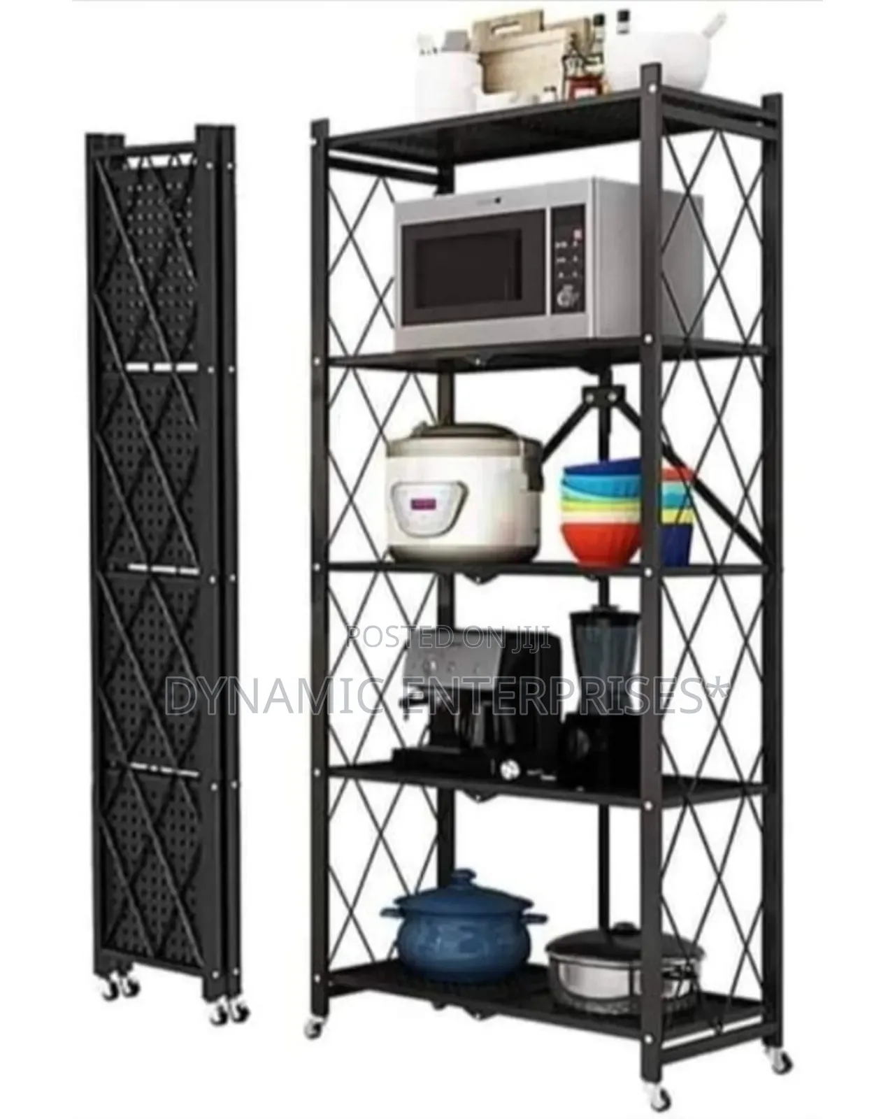 5-Tier Foldable Storage Rack