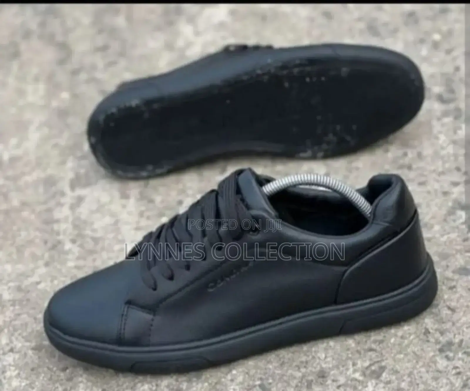 Calvin Klein All Black Leather ,Ck Casuals Sizes 40-45