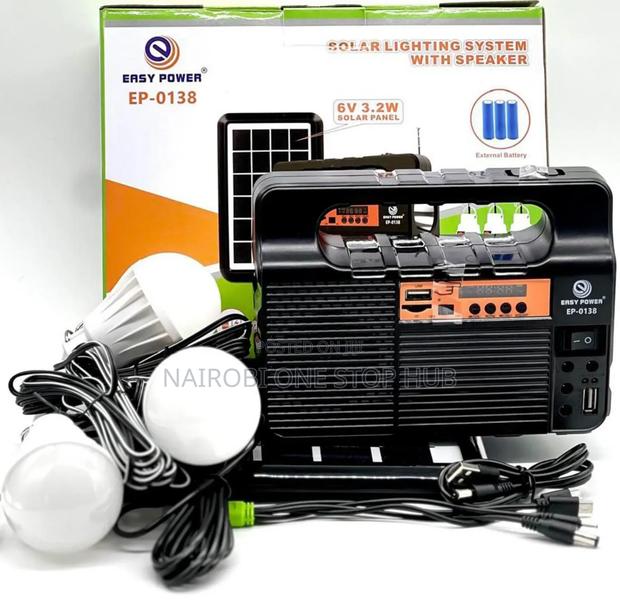Solar Lighting System With Speaker Ep -0138 - main view