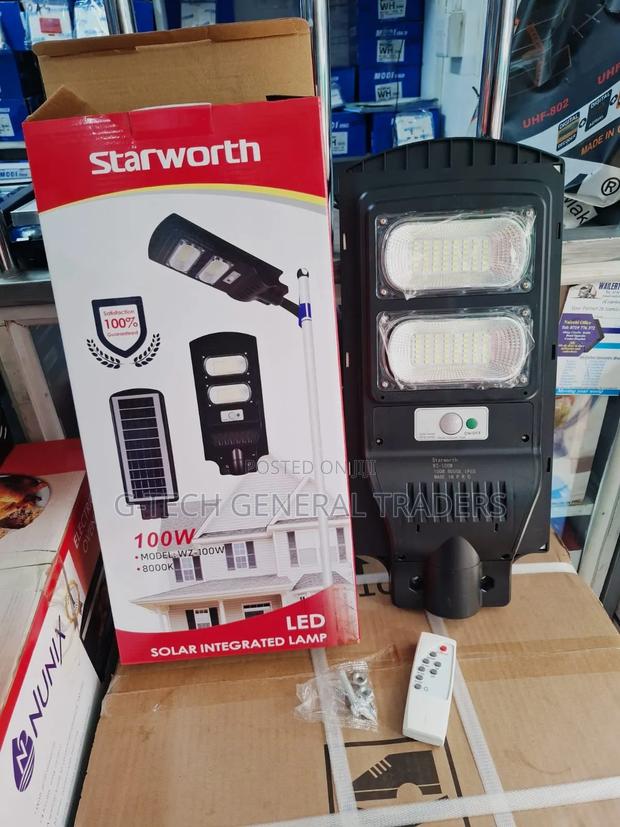 Starworth 100w Solar Integrated Led Street Light - main view