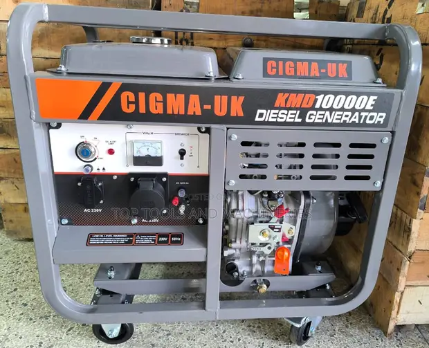 CIGMA-UK Diesel 9Kva Open Diesel Generator - Dual Power 