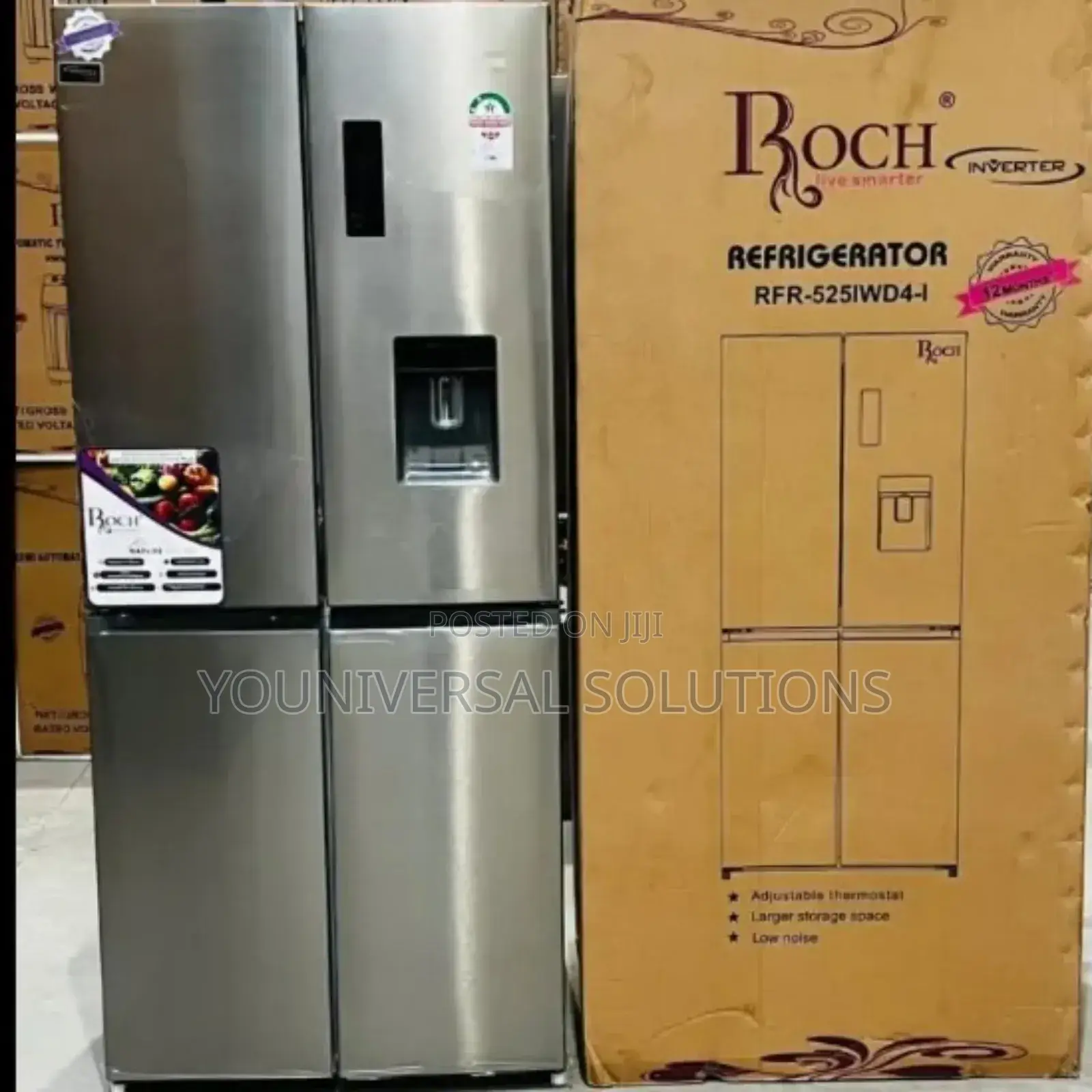 Roch 4 Door No Frost With Inverter With Dispenser 434 Litres
