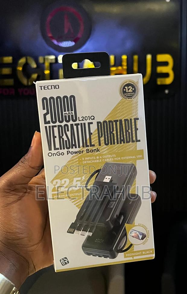 Tecno 20000mah Ongo Powerbank Brand New Sealed