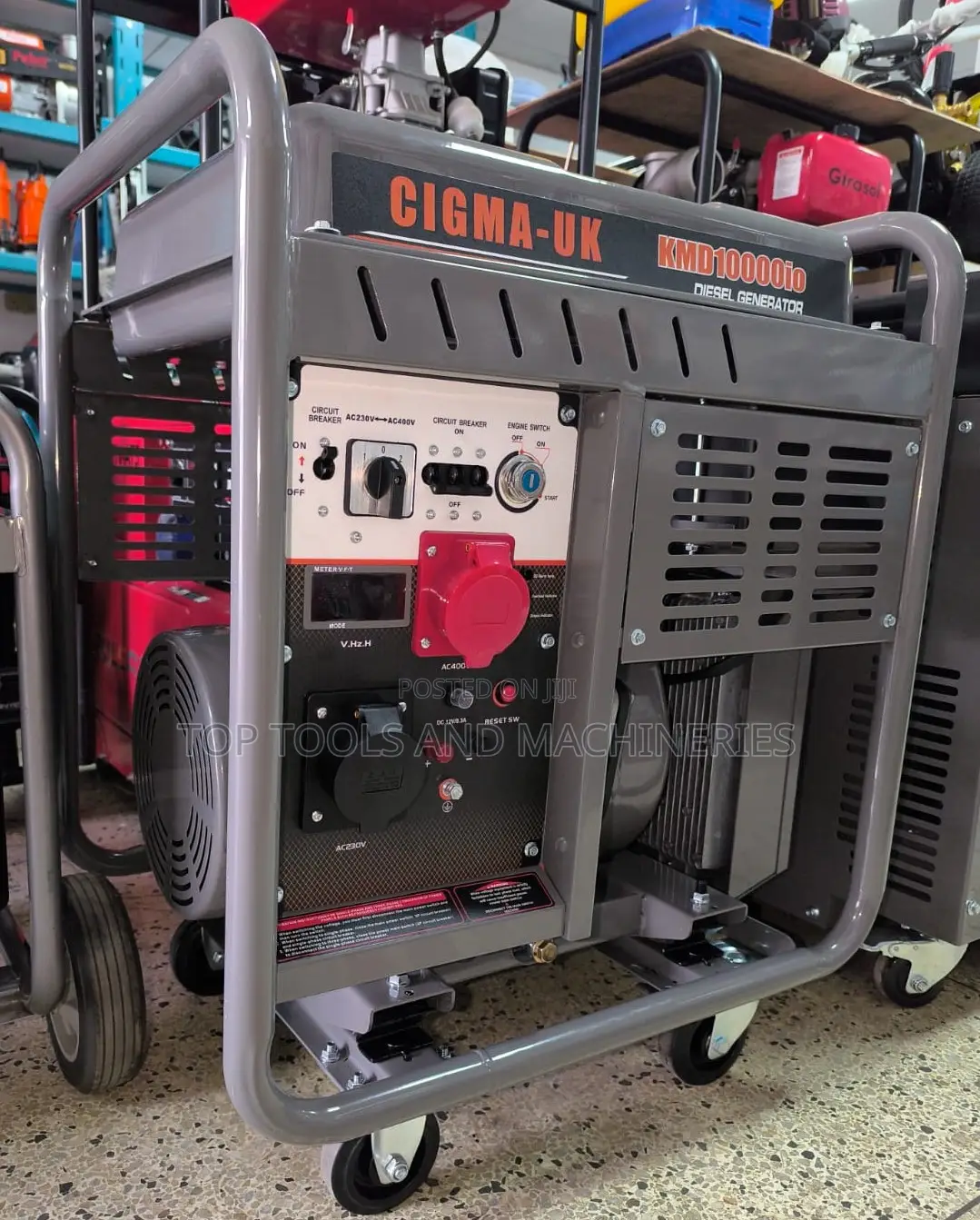 Cigma-Uk Kmd10000i Dual Phase 9kva Open Type Inverter Generator