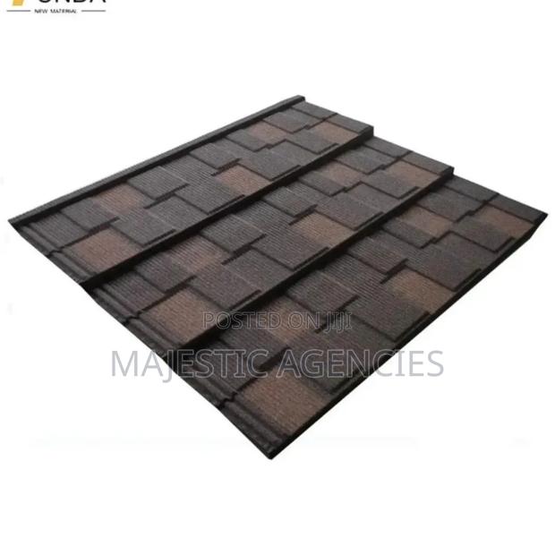 Coffee Brown Patch Stone Coated Roofing Tiles - thumbnail 2