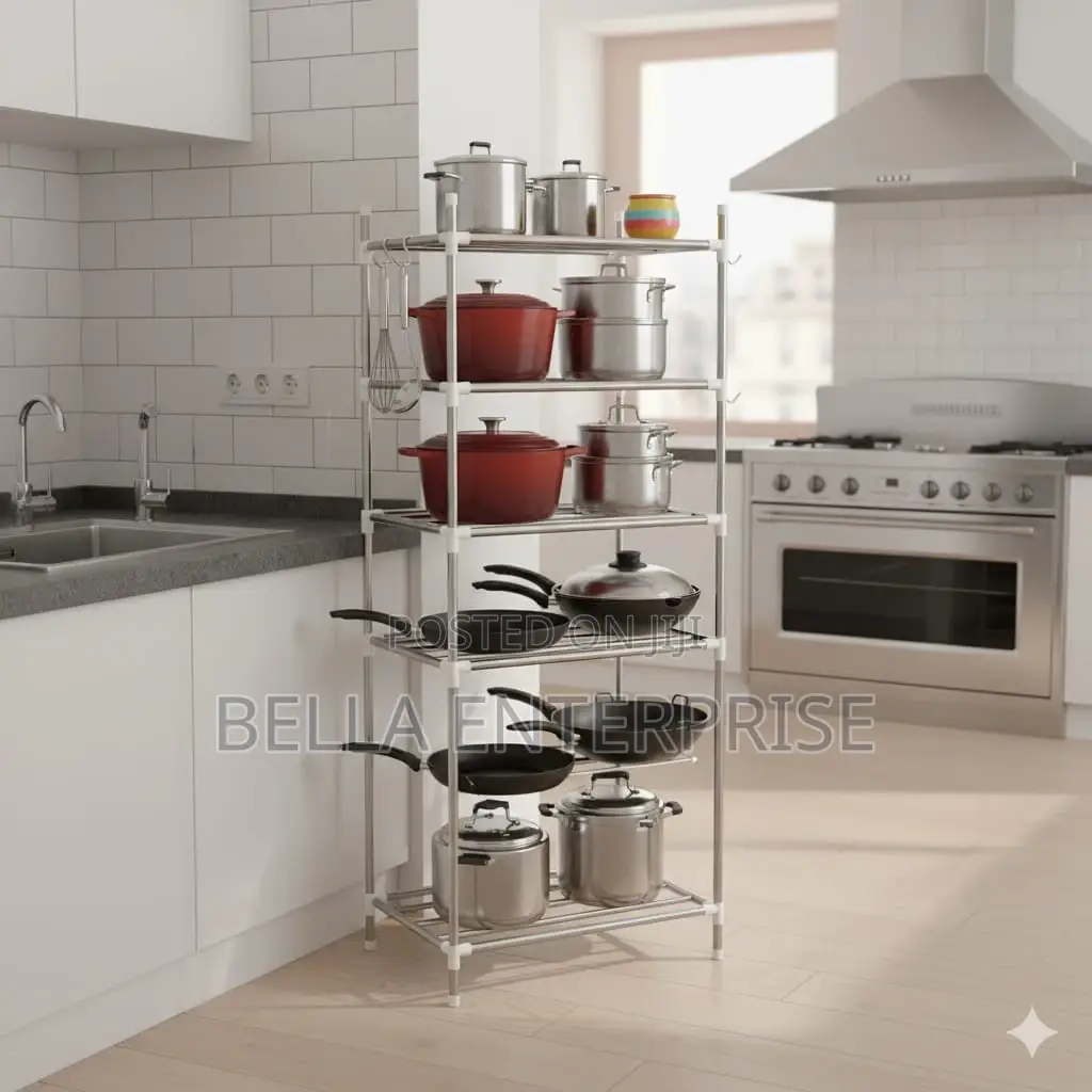 Pot /Storage Rack Steel 5 Layer