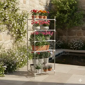 Pot /Storage Rack Steel 5 Layer