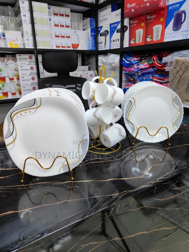 Dinnerware Set With Mugs and Plates - main view