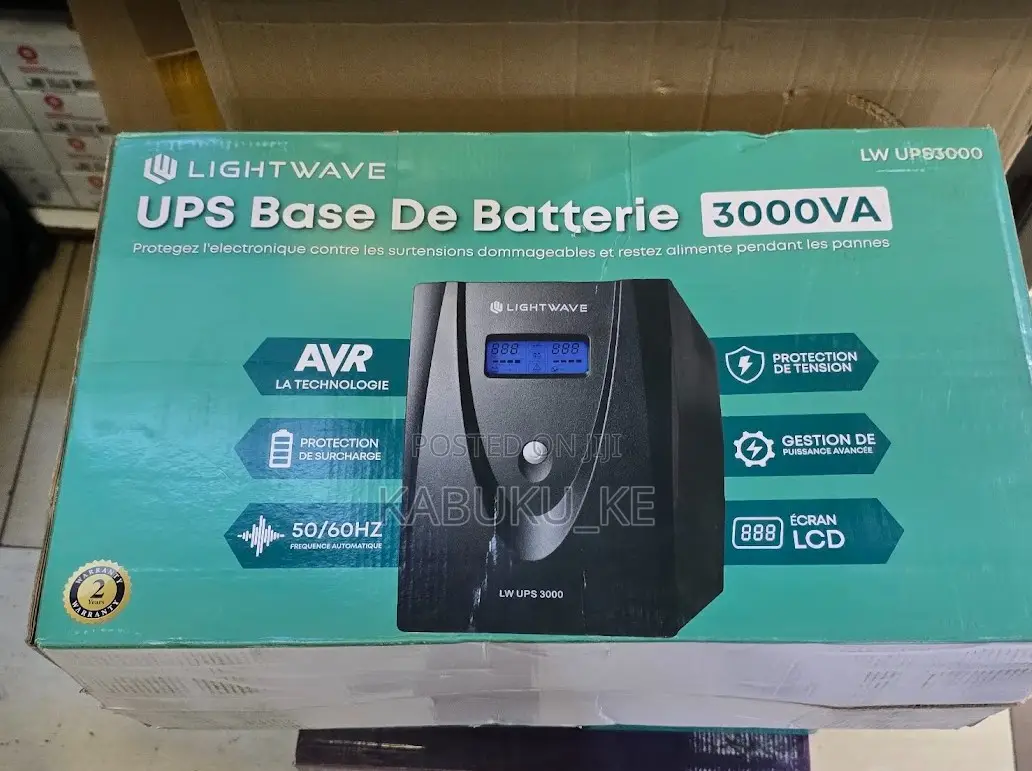 Lightwave 3000va Power Back Up Ups Machine 3kva 1800w X4 Outlets