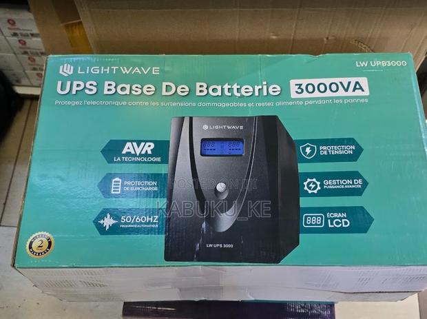 Lightwave 3000va Power Back Up Ups Machine 3kva 1800w X4 Outlets