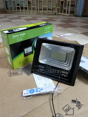 Bright Solar Flood Lights 200watts With Sensor Panel And Remote