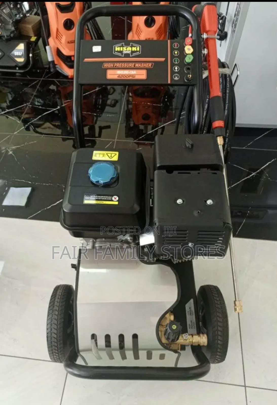 4200psi 13h Hisaki Japan High Pressure Petrol Powered Car Wash Machine