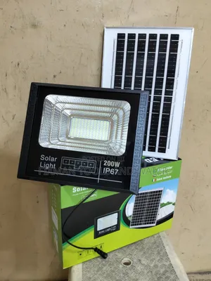 Bright Security Solar Street Light 200 Watts With Light Sensor Remote