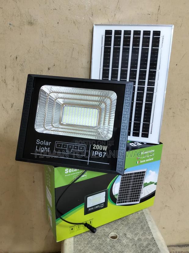 Bright Security Solar Street Light 200 Watts With Light Sensor Remote