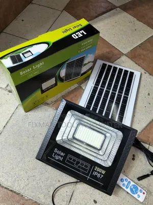 Bright Security Solar Street Light 200 Watts With Light Sensor Remote