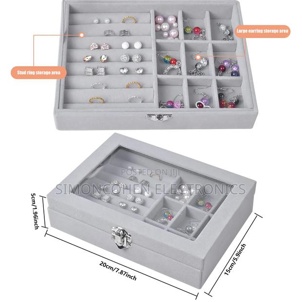 Velvet Jewelry Organizer Box - thumbnail 3