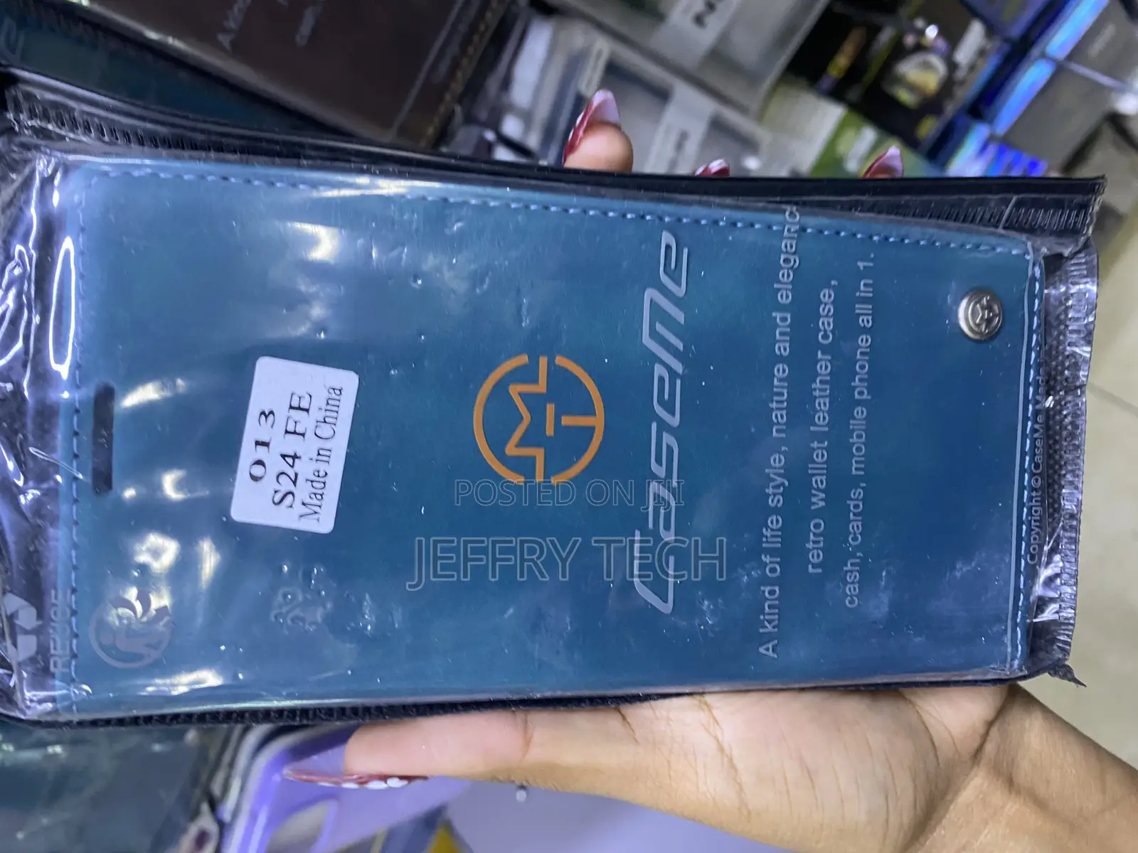Ozcklo Samsung Galaxy S24fe 5g Leather Case With Card Holder