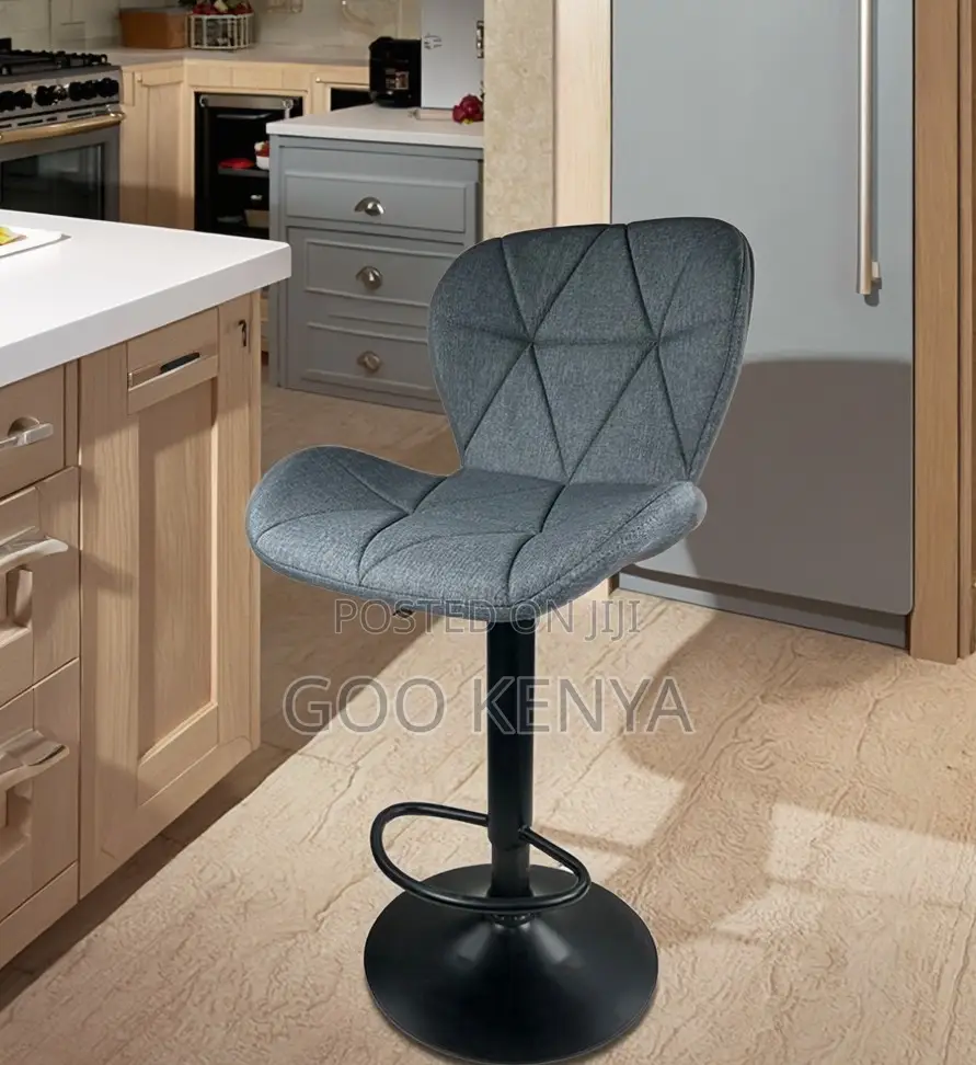 Home Stool; High Barstool With Footrest Leather Bar Stool for Kitchen