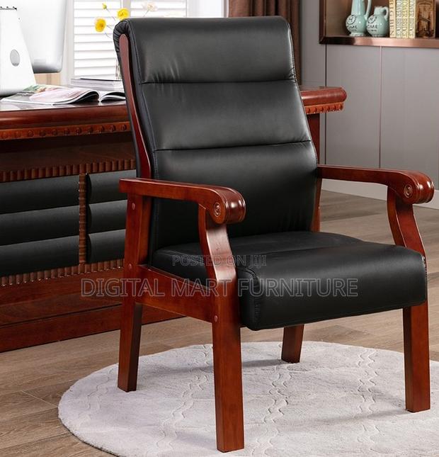 Thick Manager Padded Leather Chair - main view