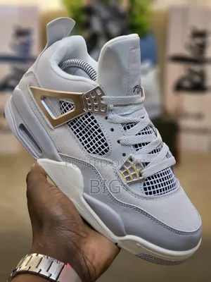 Jordan 4 Gray White Sneakers