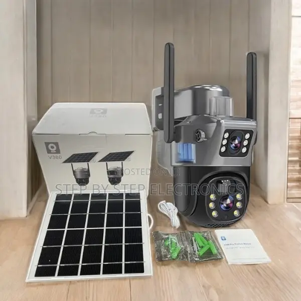 Two-Way Talk Dual Lens 4g Simcard PTZ Outdoor Solar CCTV Camera