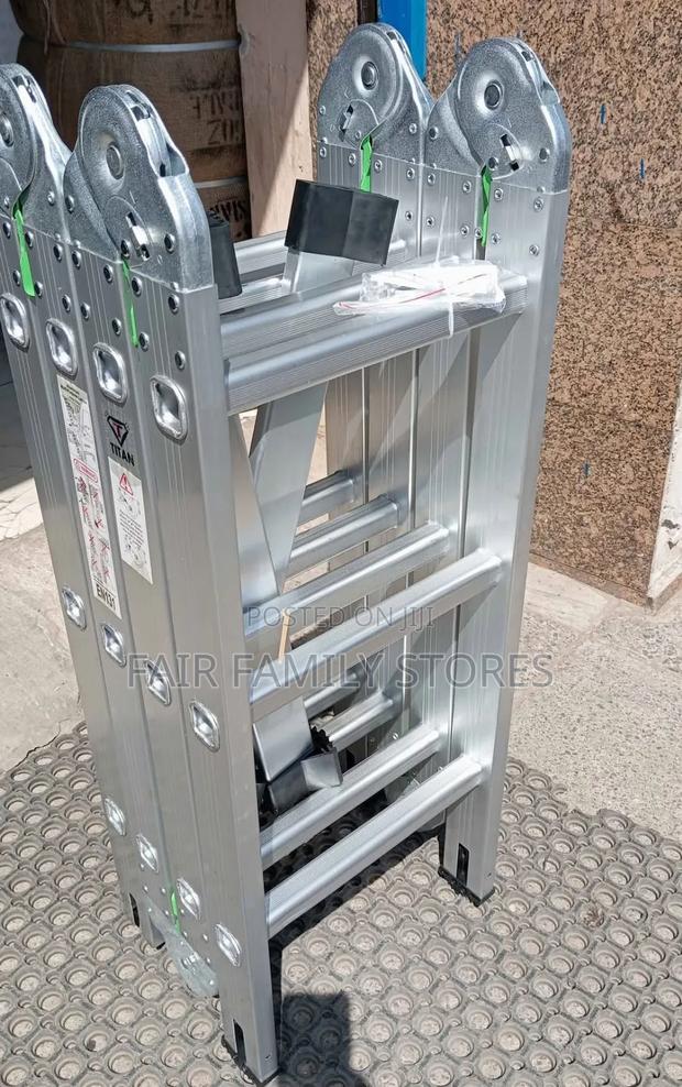 Multi Purpose Aluminium Ladder
4*3 Steps (3.7m) 13,000 Negotiable