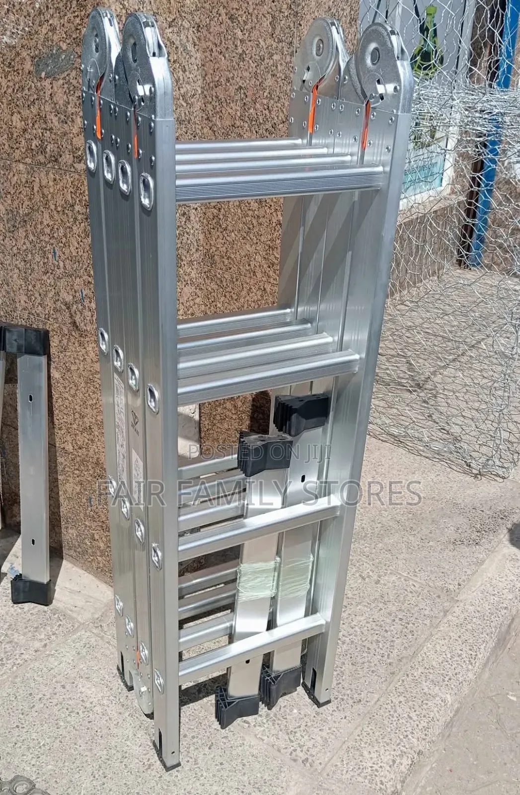 Multi Purpose Aluminium Ladder 
4*3 Steps (3.7m) 13,000 Negotiable
