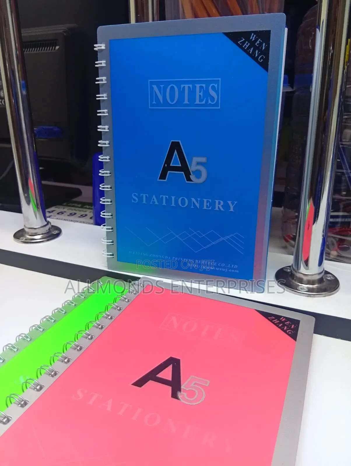A5 Left Spiral Notebook With PVC Cover
