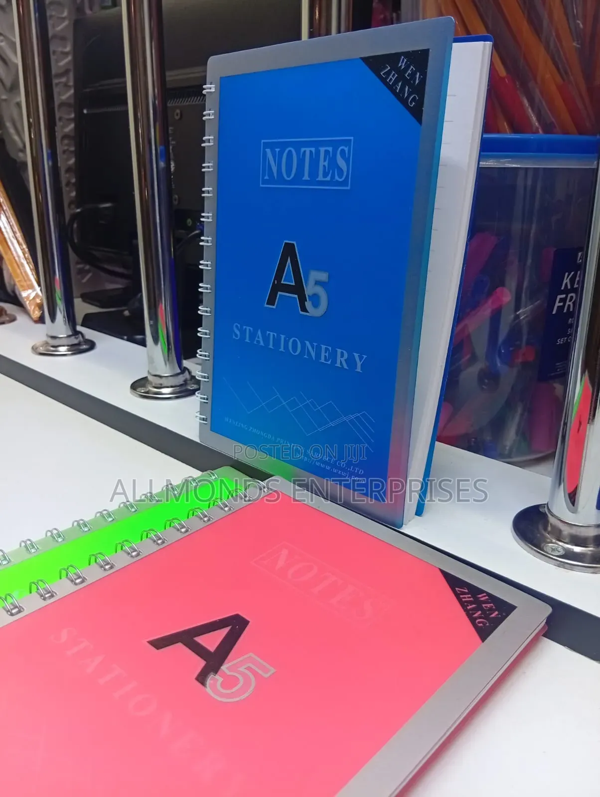 A5 Left Spiral Notebook With PVC Cover