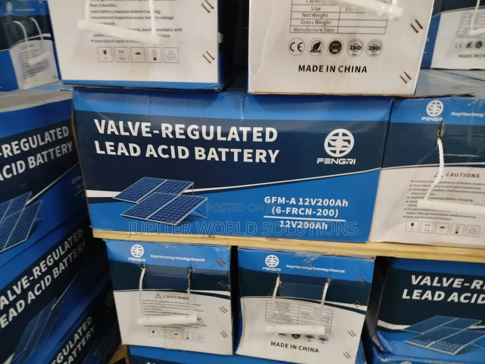 200ah 12v GFM Solar Battery