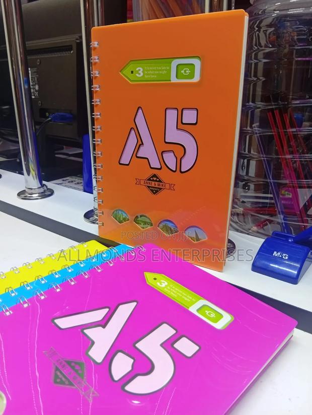 A5 Left Spiral Notebook With PVC Cover - thumbnail 3