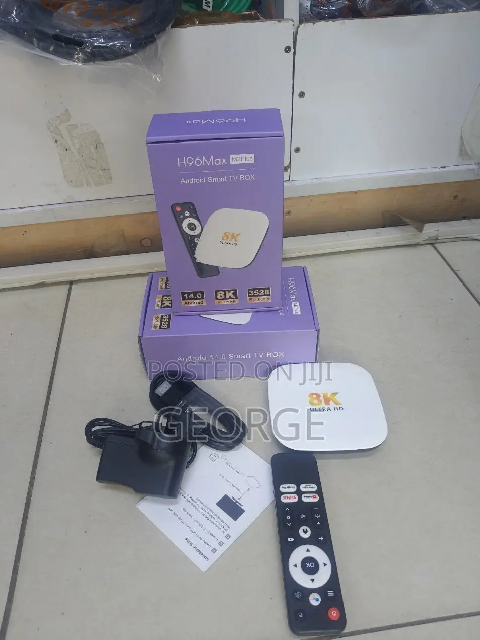 Android Tv Box H96 Max M2+ – 4gb Ram, 32gb Storage