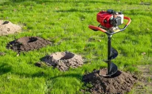 "Heavy-Duty 4-Stroke Earth Drill – No Mix, Just Power!"