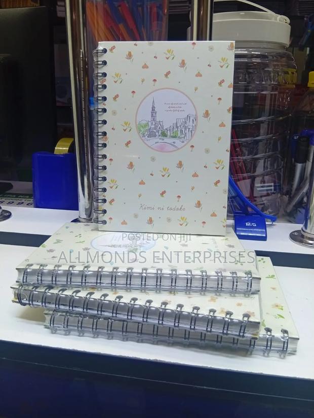 A5 Left Spiral Notebook With Coated Hard Cover - thumbnail 3