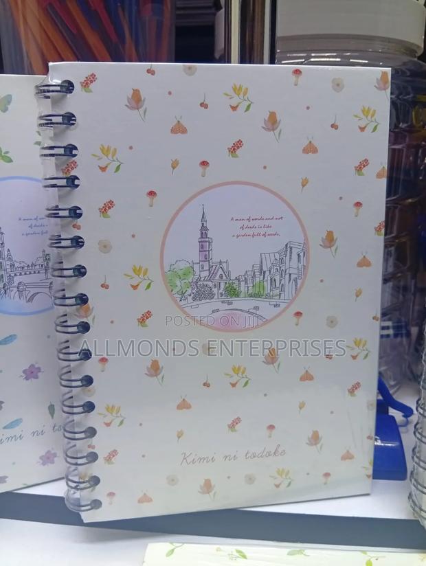 A5 Left Spiral Notebook With Coated Hard Cover - thumbnail 4