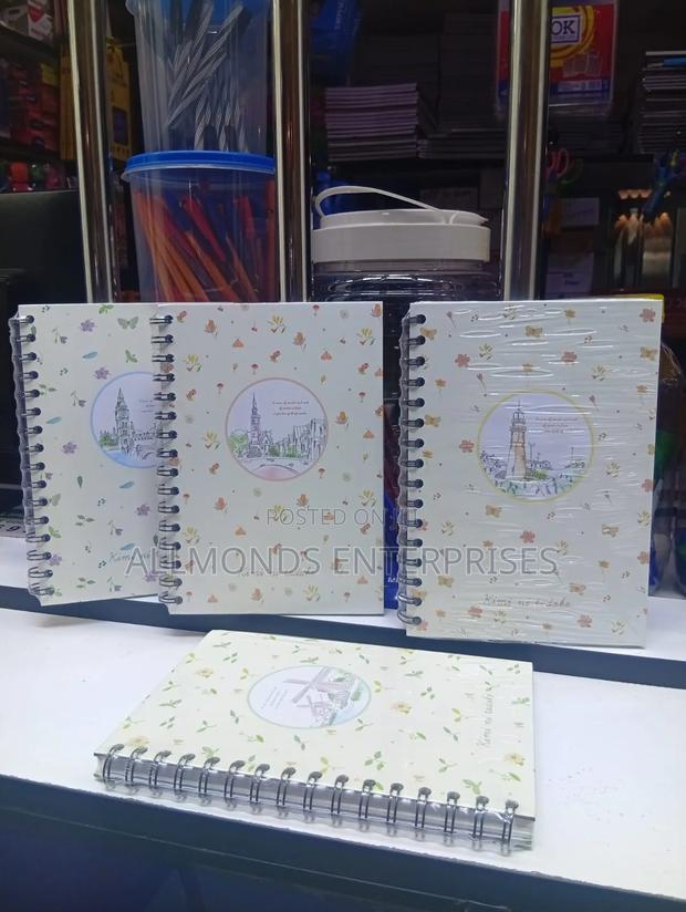 A5 Left Spiral Notebook With Coated Hard Cover - thumbnail 2